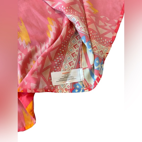 Mamey Beach Lightweight Pattern Cover Up Dress Size Small Lounge Sexy Elegant - Picture 7 of 8